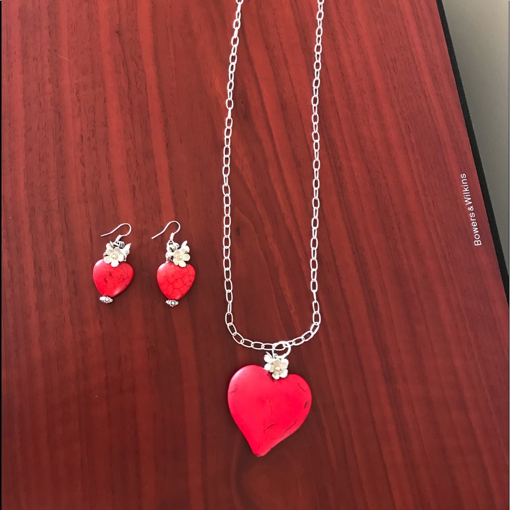 Jewelry set Rock 🎸 and Roll love ❤️ heart ♥️